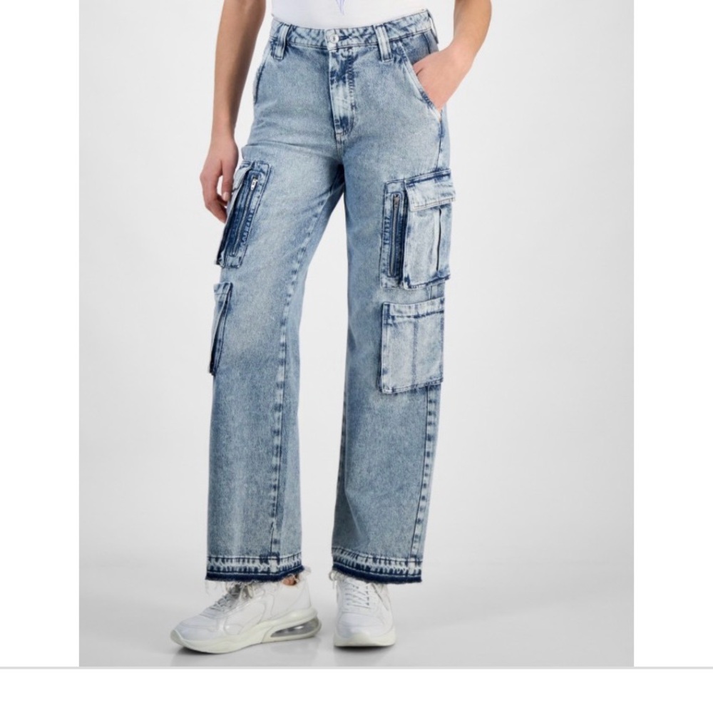 Guess Women's Kori Released-Hem Cargo Jeans - SOULFUL